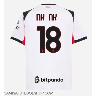 Camisa de time de futebol AC Milan Christopher Nkunku #18 Replicas 2º Equipamento 2025-26 Manga Curta Camisa de time de futebol AC Milan Christopher Nkunku #18 Replicas 2º Equipamento 2025-26 Manga Curta